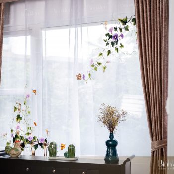 Rèm thêu tay hoa bìm bịp - Rèm cao cấp