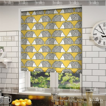 Rèm roman họa tiết nhím