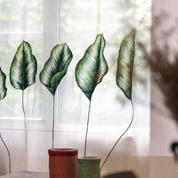 Rèm thêu họa tiết Tropical - Rèm cao cấp