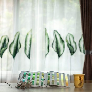 Rèm thêu họa tiết Tropical - Rèm cao cấp