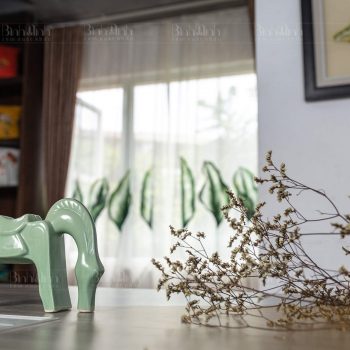Rèm thêu họa tiết Tropical - Rèm cao cấp