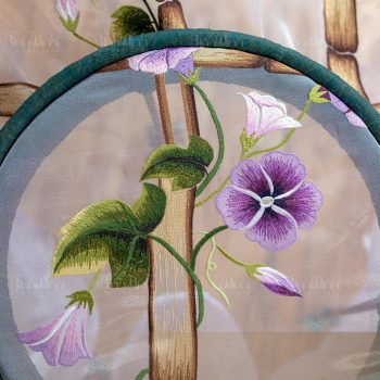 Rèm thêu tay hoa bìm bịp - Rèm cao cấp