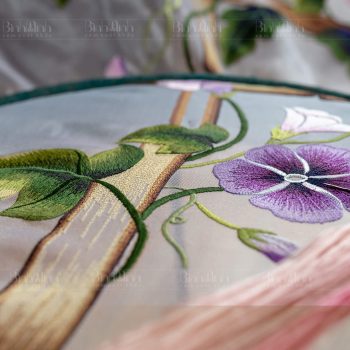 Rèm thêu tay hoa bìm bịp - Rèm cao cấp