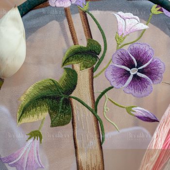 Rèm thêu tay hoa bìm bịp - Rèm cao cấp