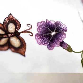 Rèm thêu tay hoa bìm bịp - Rèm cao cấp