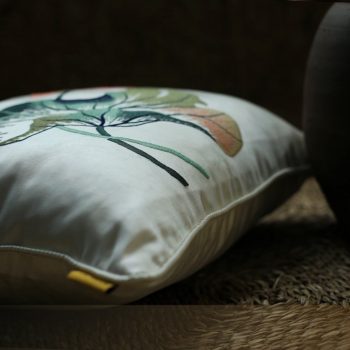 Gối thêu hoa sen - Gối thêu tay cao cấp