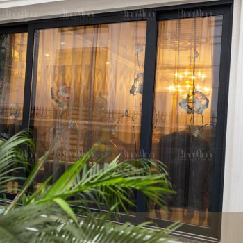 Rèm biệt thự thêu hoa sen - Rèm cửa cao cấp