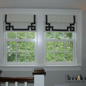 Rèm ép vải tạo viền