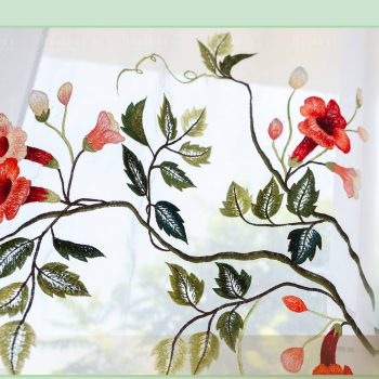Rèm thêu hoa đăng tiêu
