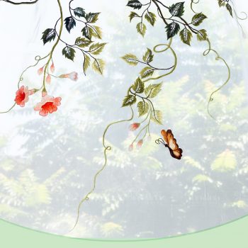 Rèm thêu hoa đăng tiêu