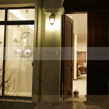 Mẫu rèm thêu cao cấp: Thanh liên hoa