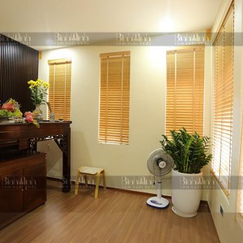 Rèm sáo gỗ lá ngang cho phòng thờ