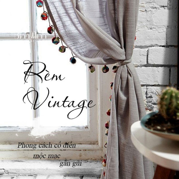 Rèm vintage cổ điển - Rèm cửa đẹp