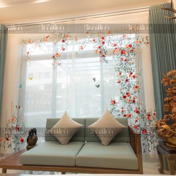 Top 3+ mẫu rèm vải hoa siêu Hot, đẹp lung linh