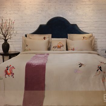 Bộ chăn ga gối thêu cao cấp Tencel lụa