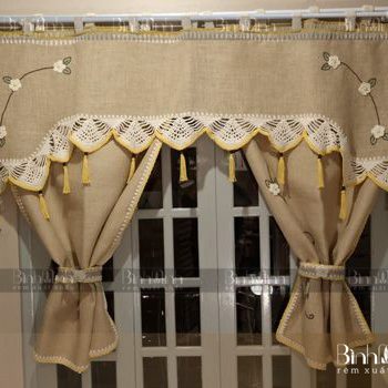 Vẻ đẹp tinh tế, sang trọng của rèm vải thô Hàn Quốc