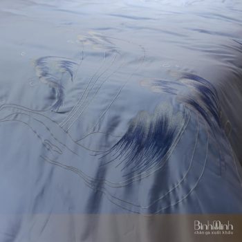 Bộ chăn ga gối thêu Tencel cao cấp -