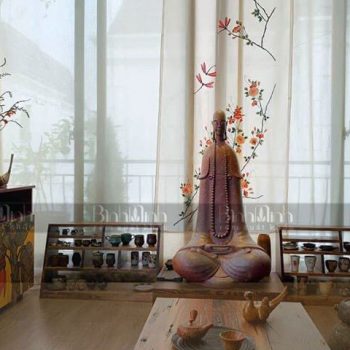 Rèm phòng thờ phật thanh tịnh