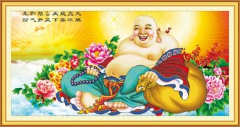 Tranh thêu phật Di Lặc Tranh thêu phật Di Lặc