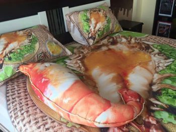 Những mẫu chăn ga gối hình thức ăn thiết kế vô cùng độc và lạ