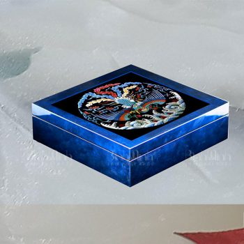 Hộp gỗ sơn mài tranh thêu Phượng – HSM06