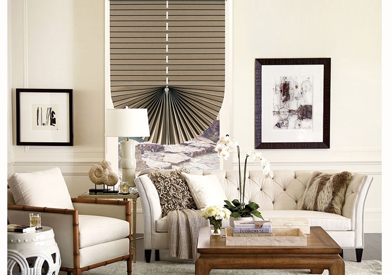 Những mẫu thiết kế rèm roman cổ điển cho không gian phòng khách