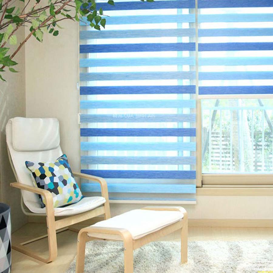 Những thiết kế rèm cầu vồng màu xanh dương đẹp ai cũng mê