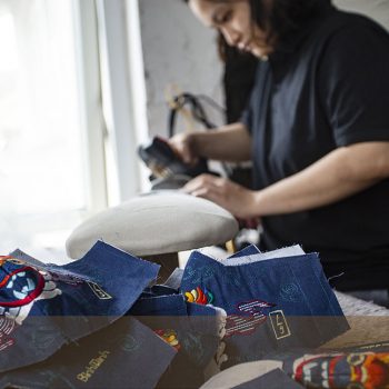 Thêu vi tính lên khẩu trang hình Long, Ly, Quy, Phượng