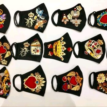 khẩu trang thêu tay họa tiết